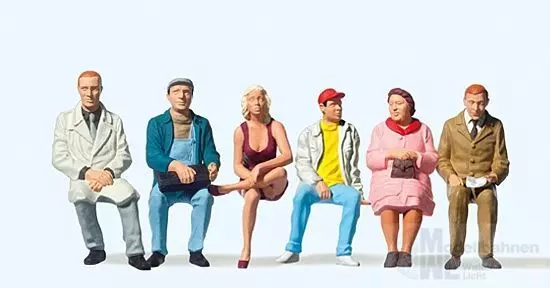 Preiser 45154 - Sitzende Reisende Spur G