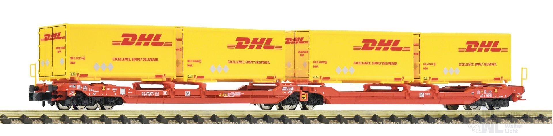 Fleischmann 6660051 - Doppeltragwagen T3000e DB Ep.VI LKW DHL N 1:160