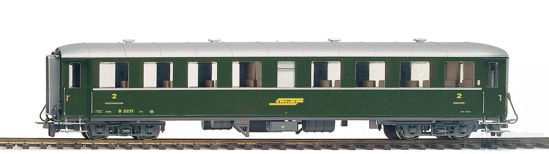 Bemo 3260119 - Personenwagen RhB Ep.III/IV B 2229 Stahlwagen H0m
