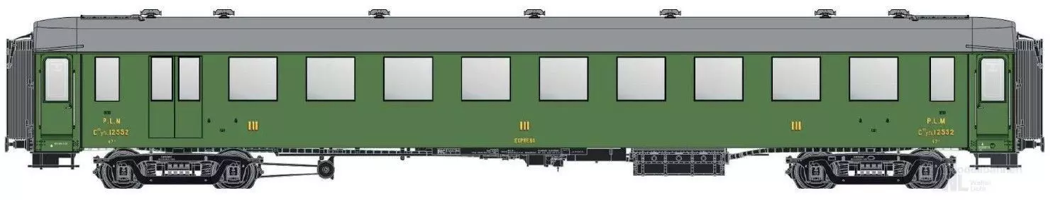 LS Models MW40948 - Personenwagen PLM Ep.IIb OCEM C10yfi 3.Kl. H0/GL