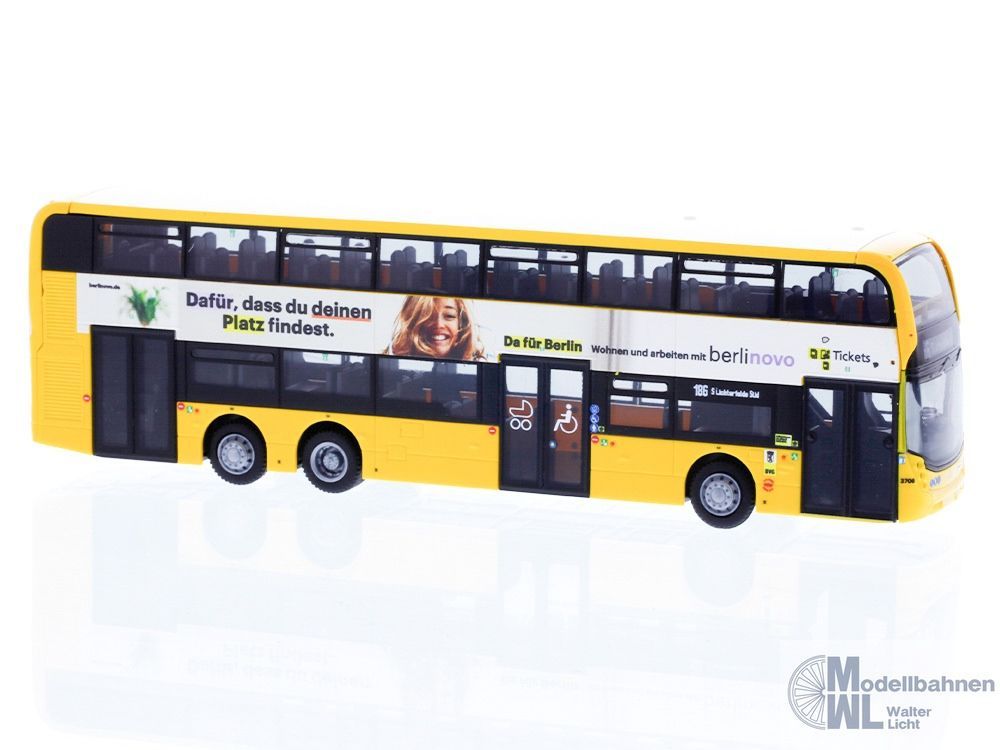 Rietze 78017 - Alexander Dennis Enviro 500 BVG - Berlinovo H0 1:87 Rietze 78017 - Alexander Dennis Enviro 500 BVG - Berlinovo H0 1:87