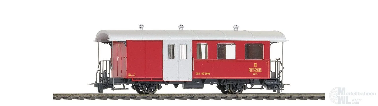 Bemo 3237283 - Personenwagen DFB Ep.VI 2.Kl./Gepäck BD 2503 H0m