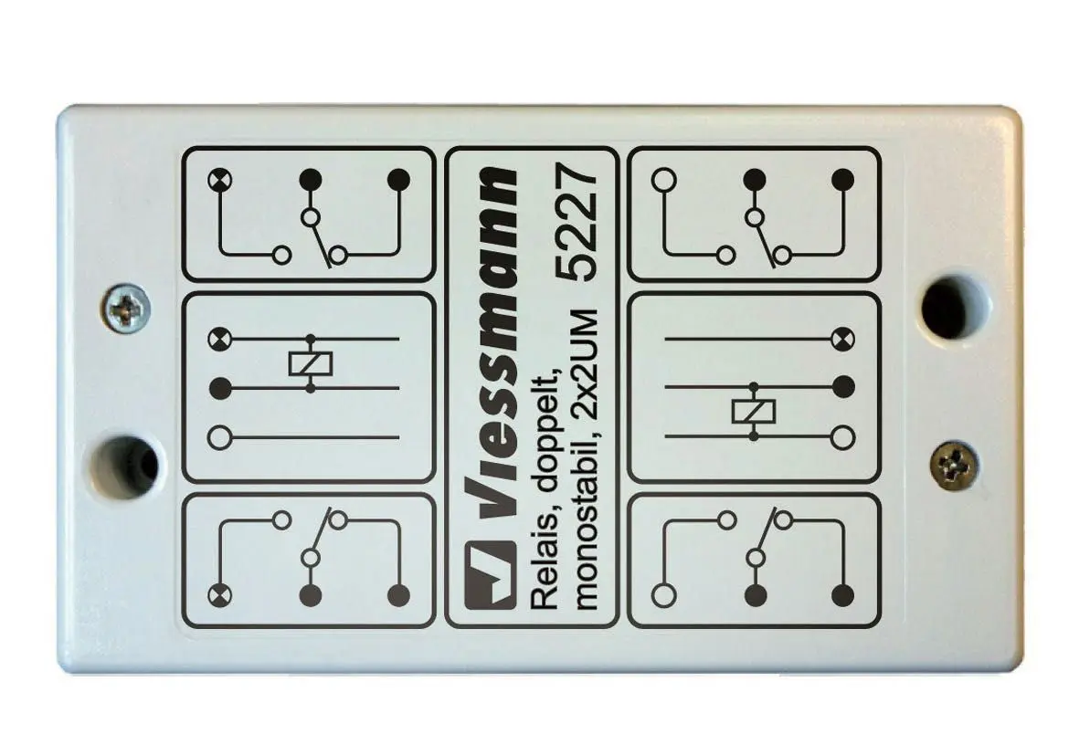Viessmann 5227 - Relais doppelt monostabil 2 x 2 UM