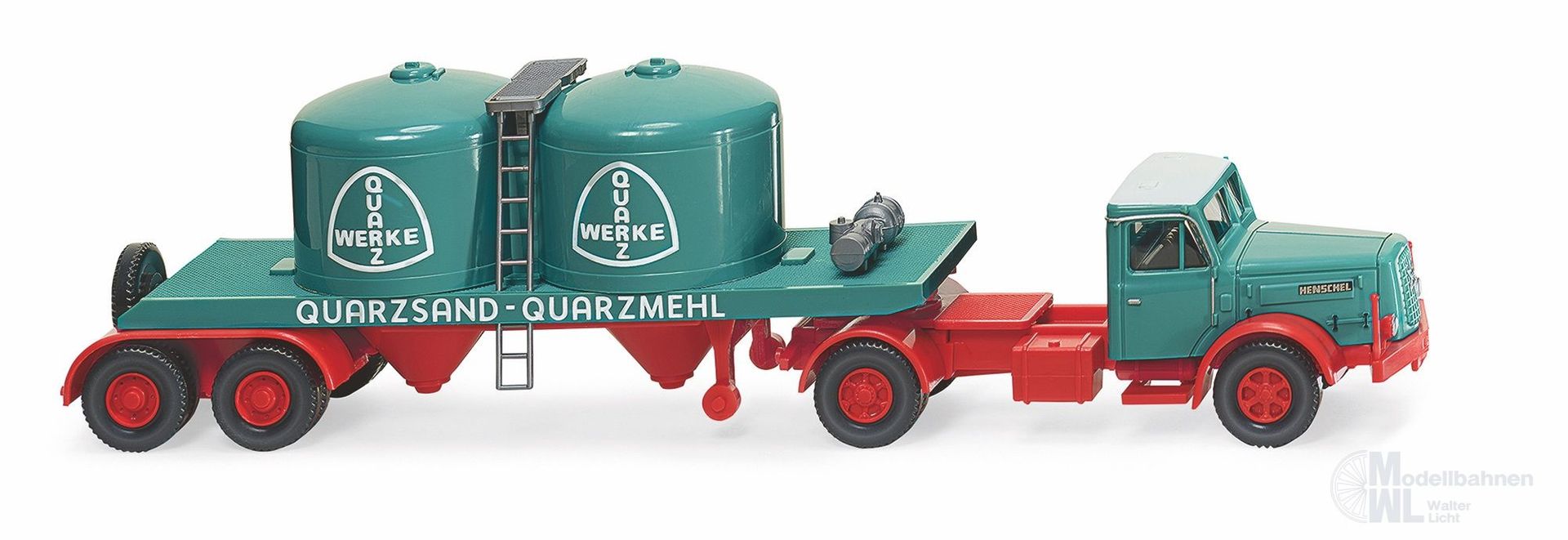 Wiking 053405 - Chemikaliensattelzug Henschel Quarzwerke H0 1:87 Wiking 053405 - Chemikaliensattelzug Henschel Quarzwerke H0 1:87