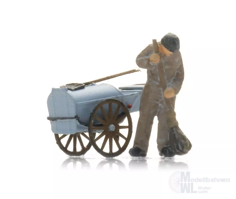 ARTITEC b.v. 5160045 - Strassenfeger mit Karren N 1:160