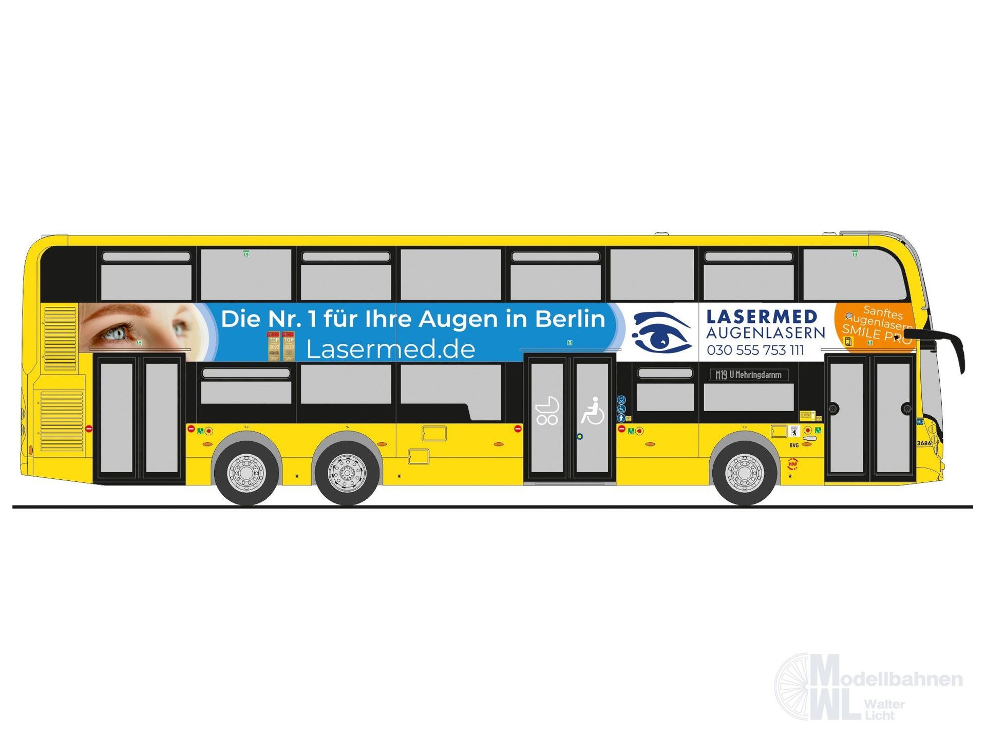 Rietze 78029 - Alexander Dennis Enviro500  BVG - Lasermed H0 1:87