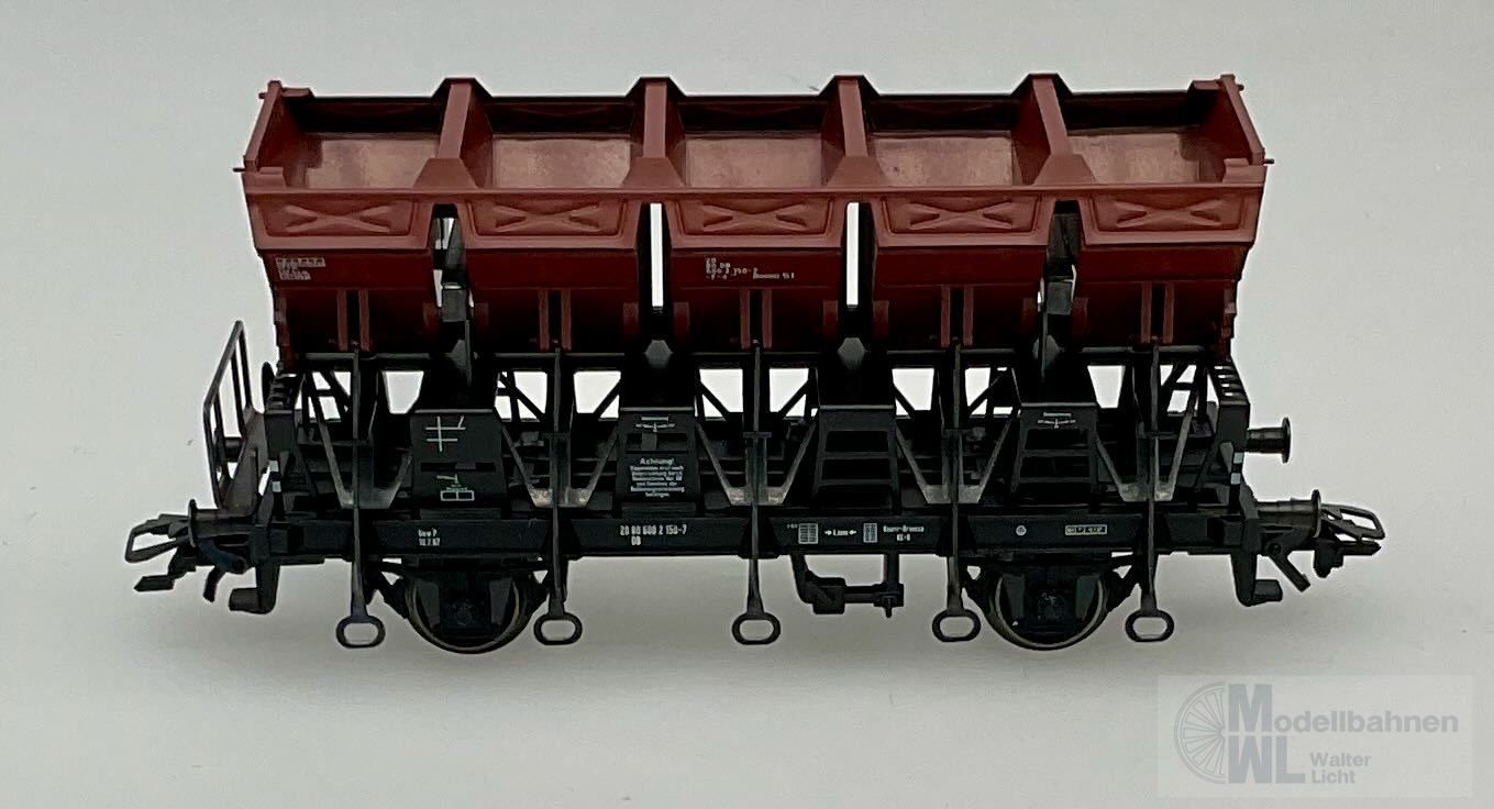 Märklin 29811 - MÄRKLIN - Drehschiebeseitenentladewagen DB Ep.IV H0/WS