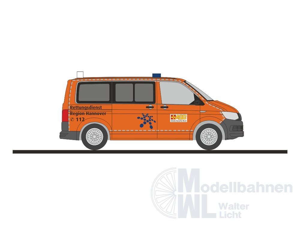 Rietze 53790 - Volkswagen T6 Notarzt ASB Region Hannover H0 1:87