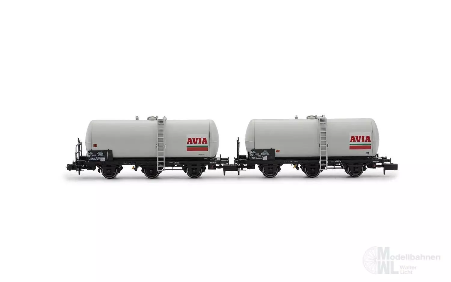 Arnold 6676 - Kesselwagen Set SNCF Ep.IV 2.tlg. AVIA N 1:1603