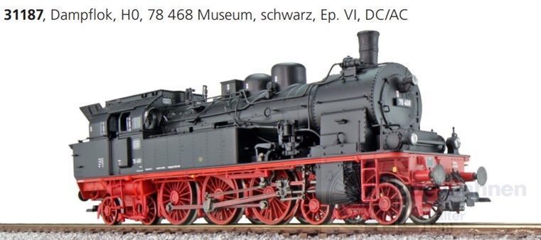 ESU 31184 - Dampflok BR 78 468 Ep.VI Museum H0/GL/WS