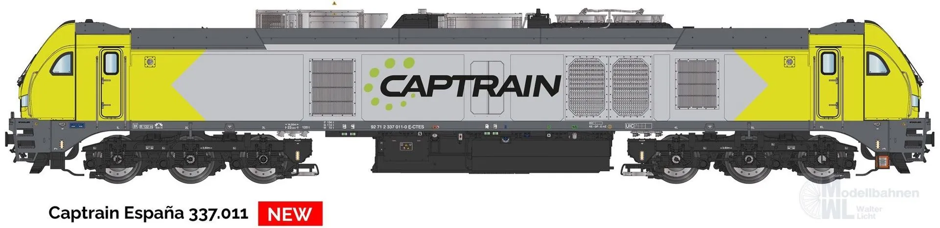 Sudexpress S3370118 - Diesellok BR 337.011 Euro 4001 Captrain España Ep.VI H0/WS Sound