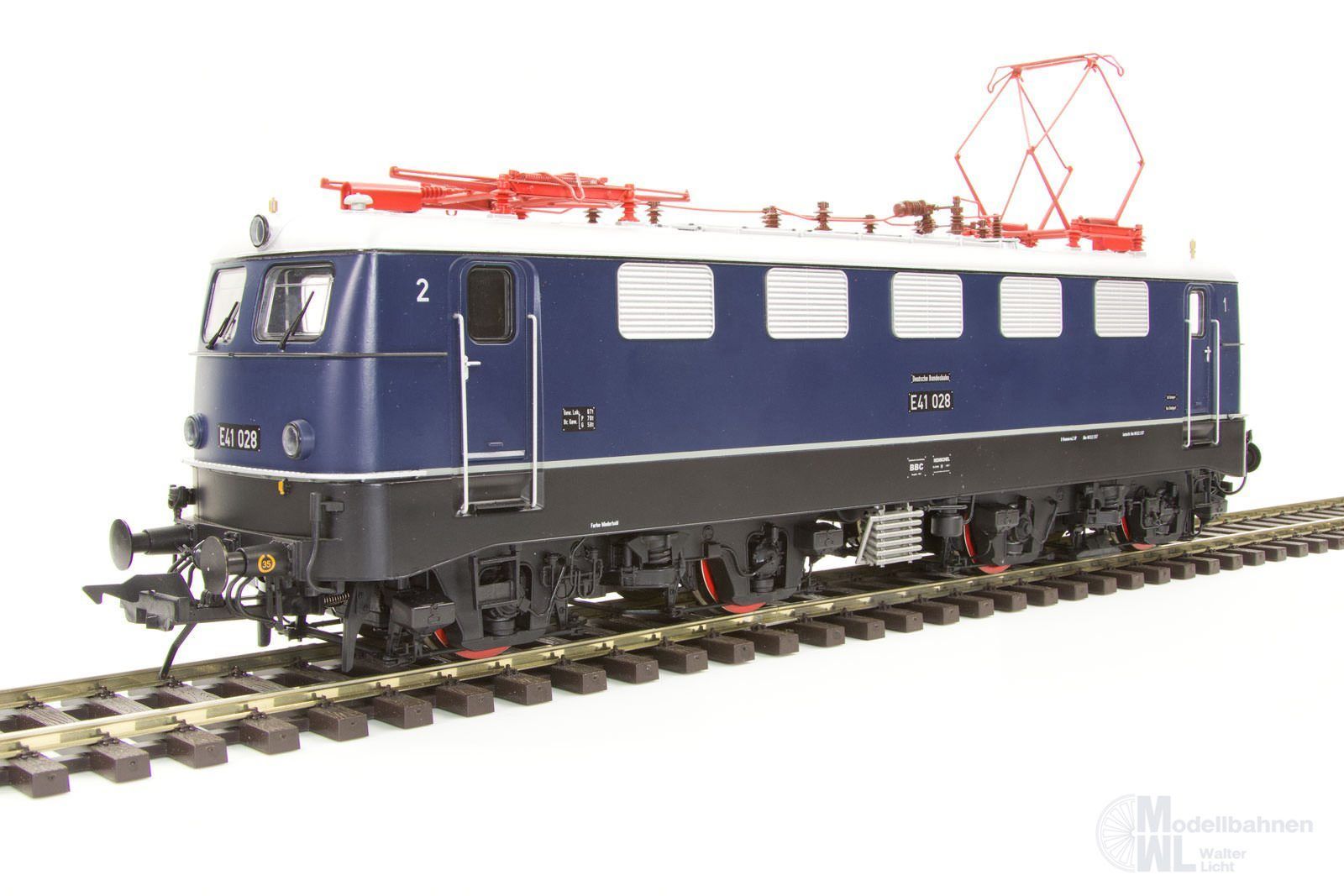Lenz 40300-01 - E-Lok E 41 028 DB Ep.III stahlbalublau Spur 0