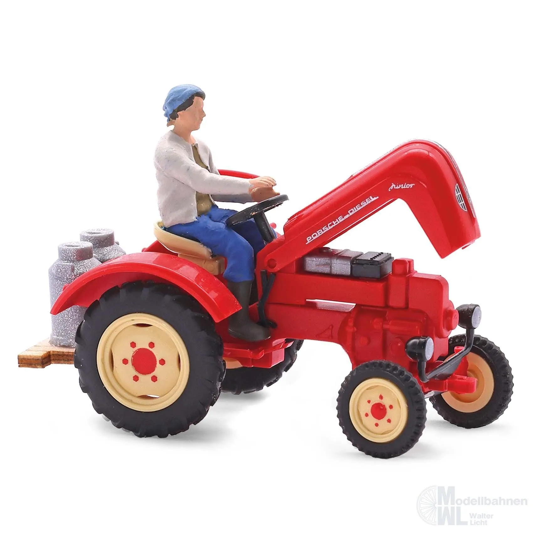 Busch 50013 - Traktor Porsche mit Bäuerin H0 1:87
