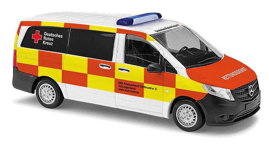 Busch 51105 - Mercedes-Benz Vito DRK ELW Dortmund H0 1:87