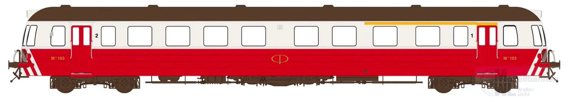 Sudexpress SNCP10318 - Triebwagen Serie 0100 CP Ep.IV My 103 Anos 70 H0/GL