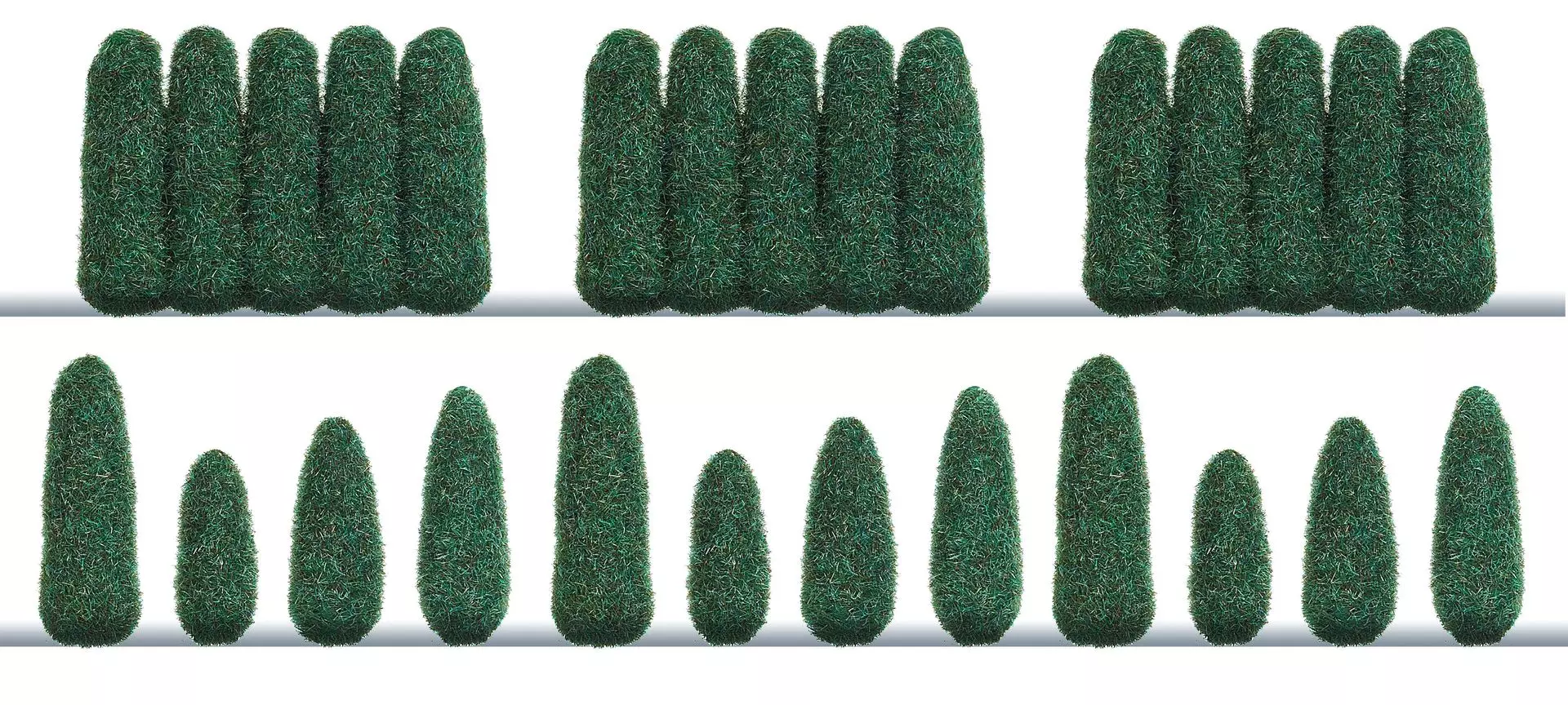 Busch 1270 - Lebensbäume Thujen H0 1:87