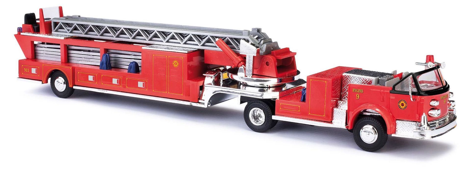 Busch 46031 - LaFrance Leitertrailer offen H0 1:87 Busch 46031 - LaFrance Leitertrailer offen H0 1:87