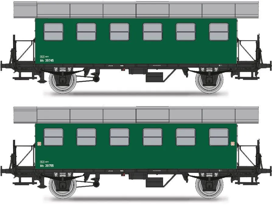 Jägerndorfer Modellbahn 77100 - Personenwagen Set ÖBB Ep.III 3.tlg. BiH Halbfenster H0/GL