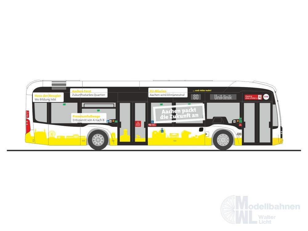 Rietze 75606 - Mercedes-Benz eCitaro ASEAG - Zukunft H0 1:87