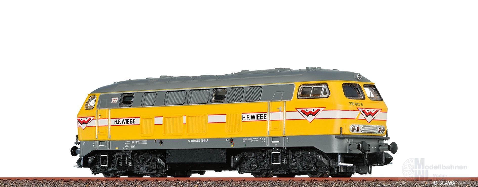 Brawa 61224 - Diesellok BR 216 H.F.Wiebe Ep.VI N 1:160