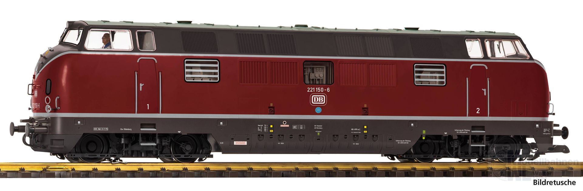 Piko 37460 - Diesellok BR 221 DB Ep.IV Spur G 1:22,5