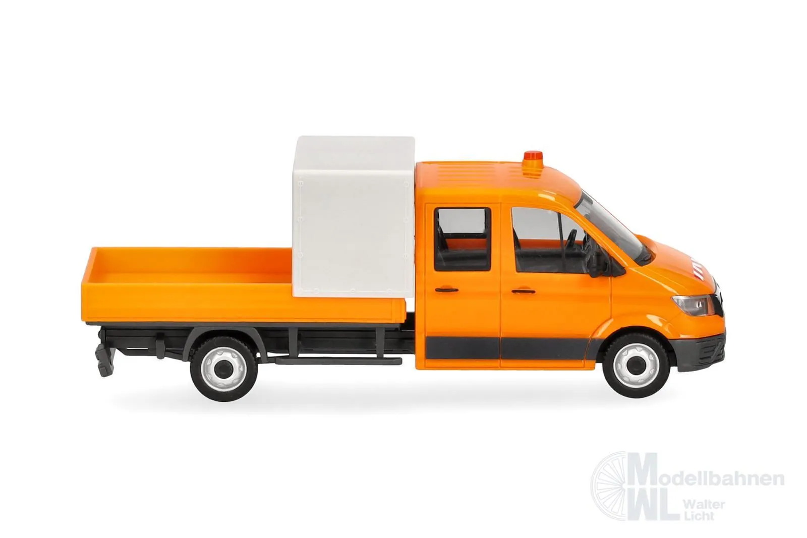 Herpa 099141 - MAN TGE DoKa mit Pritsche und Halbplane H0 1:87