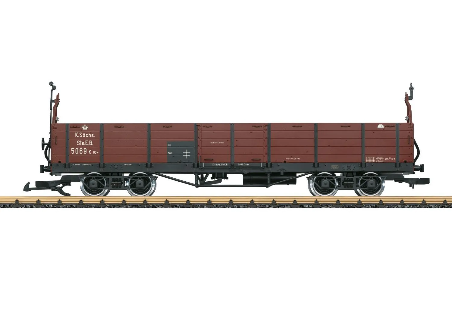 LGB 43605 - Güterwagen offen K.Sächs.Sts.E.B. Ep.I 1:22,5