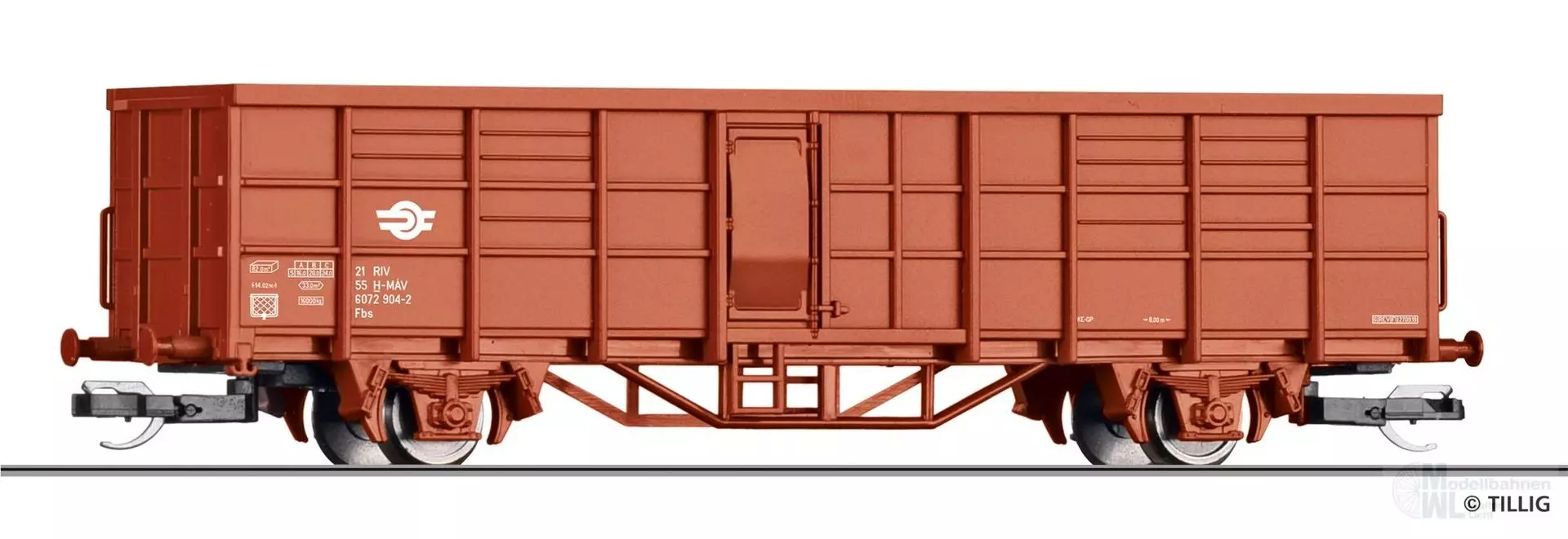 Tillig 14904 - START-Güterwagen offen MAV Ep.VI Fbs TT 1:120