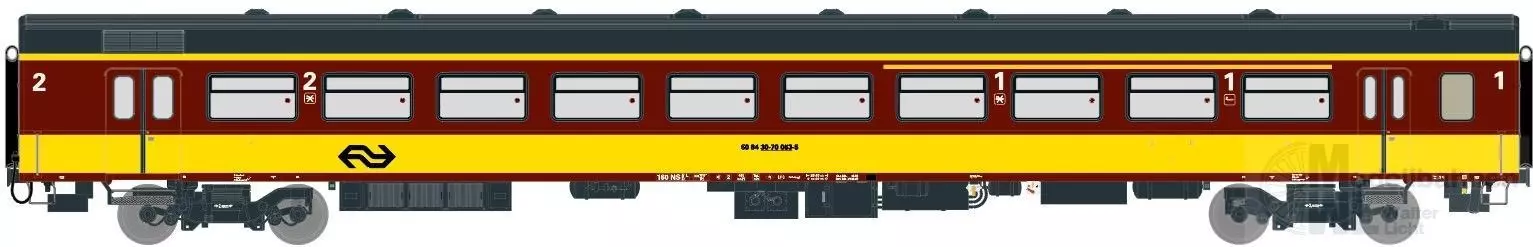 Exact Train 11171 - Personenwagen NS Ep.IV 1/2.Kl. für Belgien H0/GL