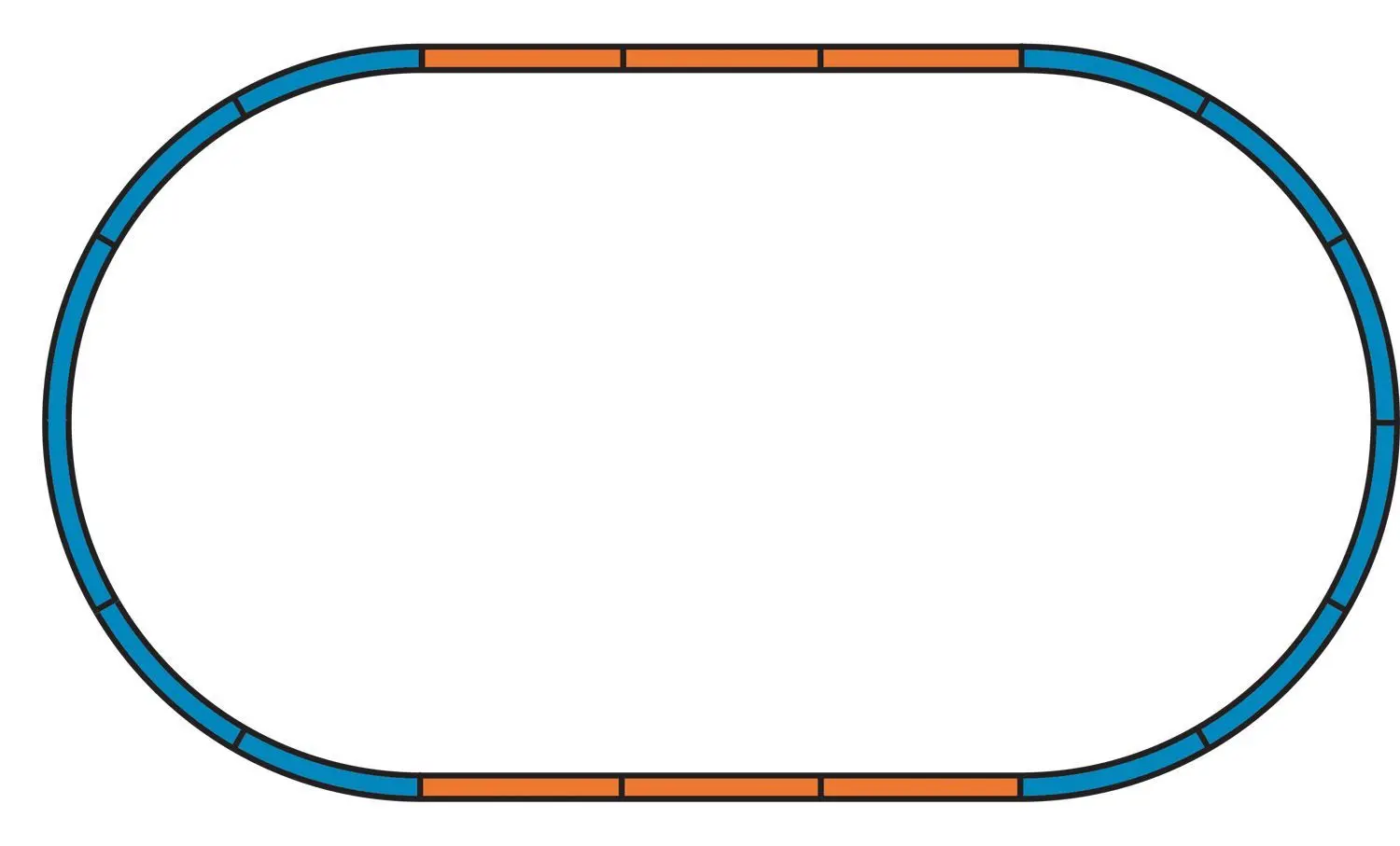 Piko 55365 - PIKO A-Gleis Bettung lose Ergänzungsset A + 4 Gerade