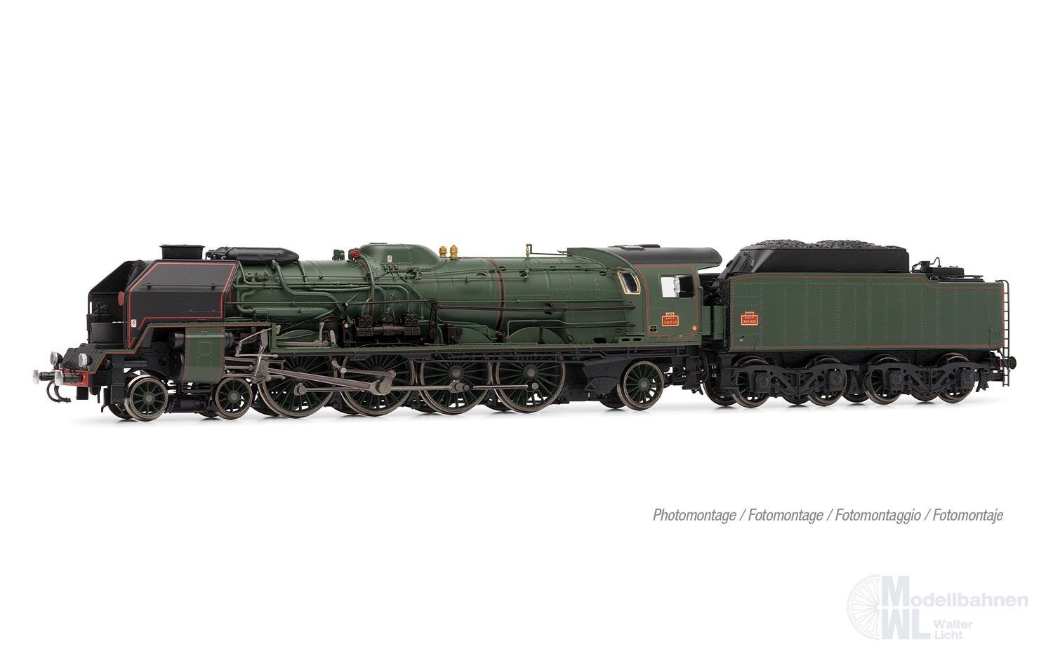 Jouef 2477S - Dampflok Serie 241 P16 SNCF Ep.V/VI H0/GL Sound