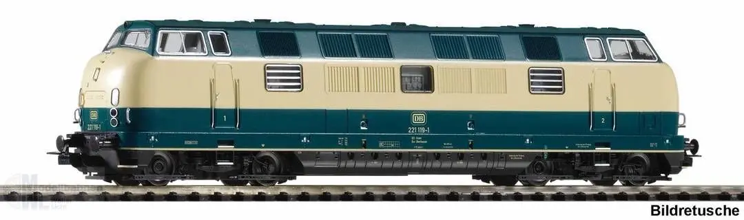 Piko 52619 - Dieselok BR 221 DB Ep.IV blau/beige H0/WS Sound