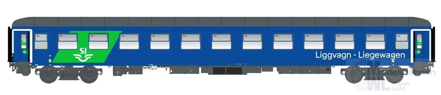 LS Models 58512 - Liegewagen SJ Ep.VI Bvcmz 248.5 TT 1:120