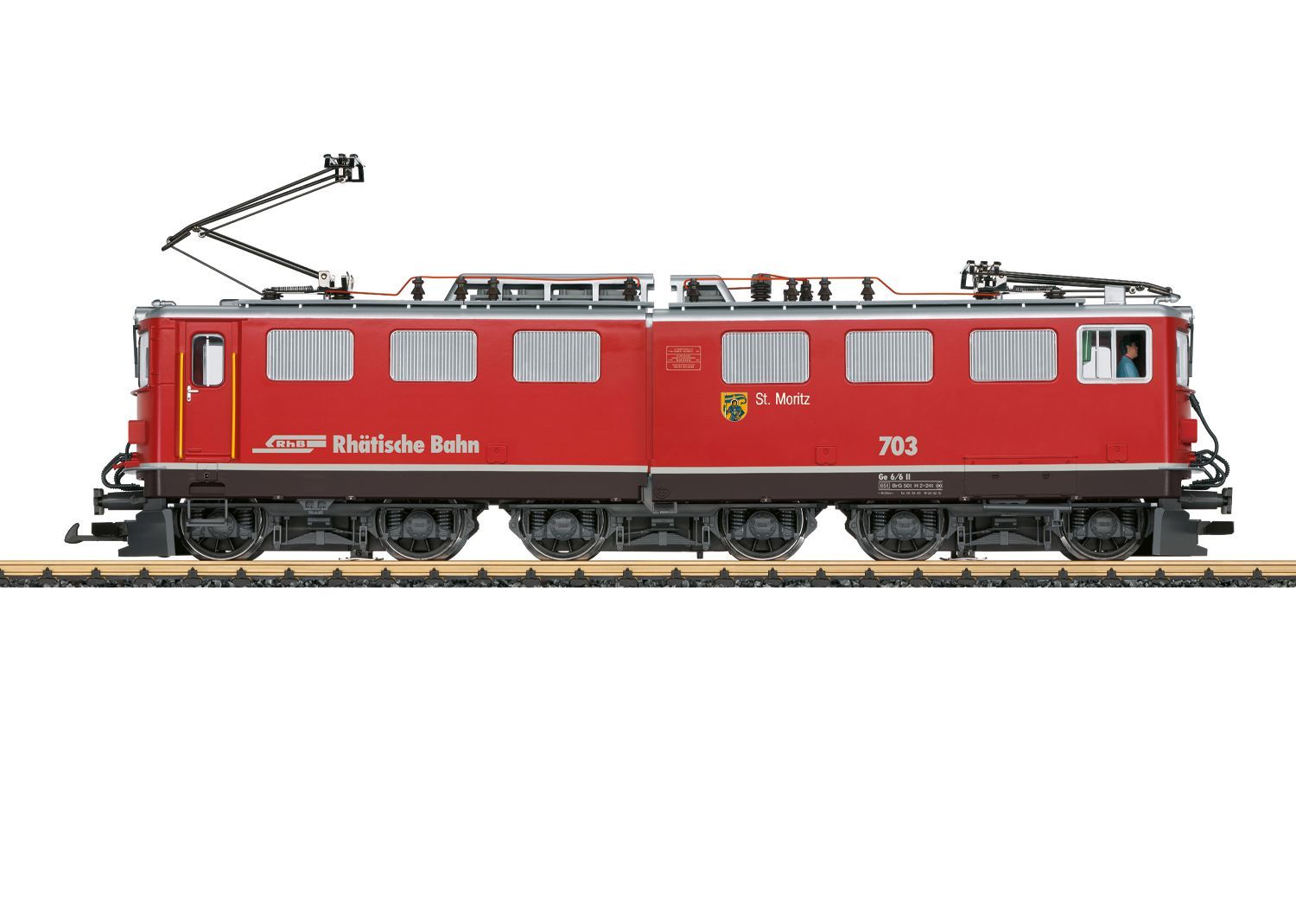 LGB 22064 - E-Lok Ge 6/6 II RhB Ep.VI Nr.703 St.Moritz 1:22,5 Sound