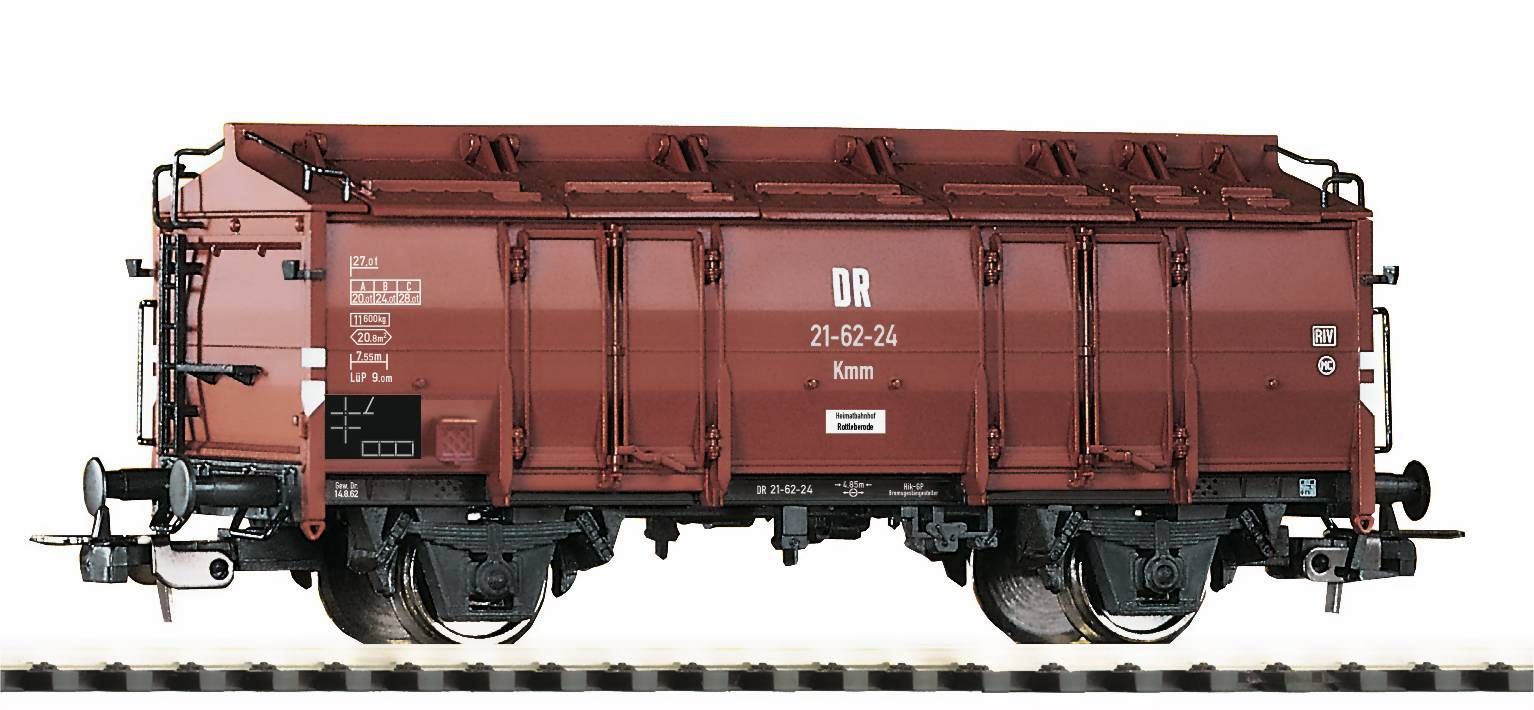 Piko 54443 - Klappdeckelwagen DR Ep:III Kmm 21 H0/GL Piko 54443 - Klappdeckelwagen DR Ep:III Kmm 21 H0/GL
