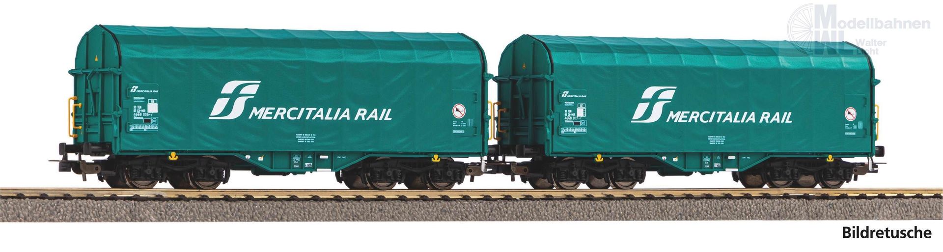 Piko 28345 - Schiebeplanenwagen Set FS Ep.IV 2.tlg. H0/GL