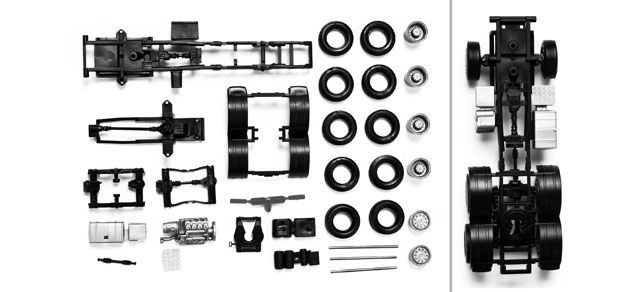 Herpa 83492 - Zugmaschinen-Fahrgestell Scania 3-achs Allrad 1:87