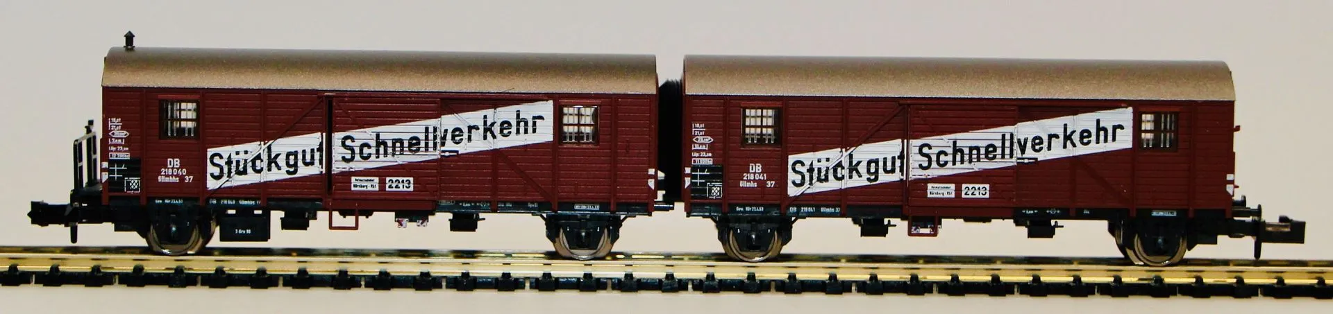Trix 13624 - MINITRIX - Leig-Einheit DB Ep.III Stückgut Schnellverkehr N 1:160