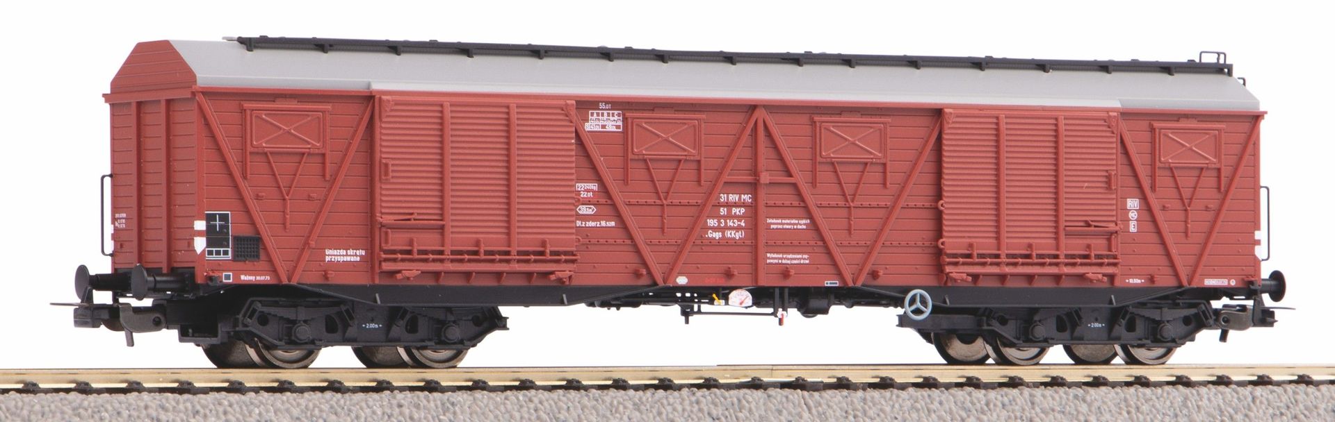 Piko 58472 - Güterwagen gedeckt PKP Ep.IV 401Ka Gags (KKyt) H0/GL