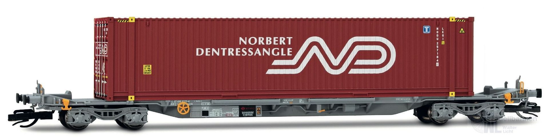 Arnold 9766 - Containertragwagen Norbert Dentressangle Ep.VI TT 1:120