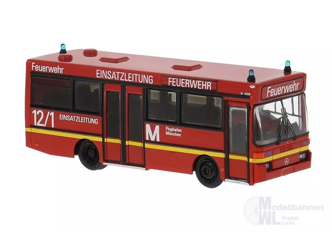 Brekina 52283 - Mercedes-Benz O 402 vom Flughafen München Feuerwehr H0 1:87