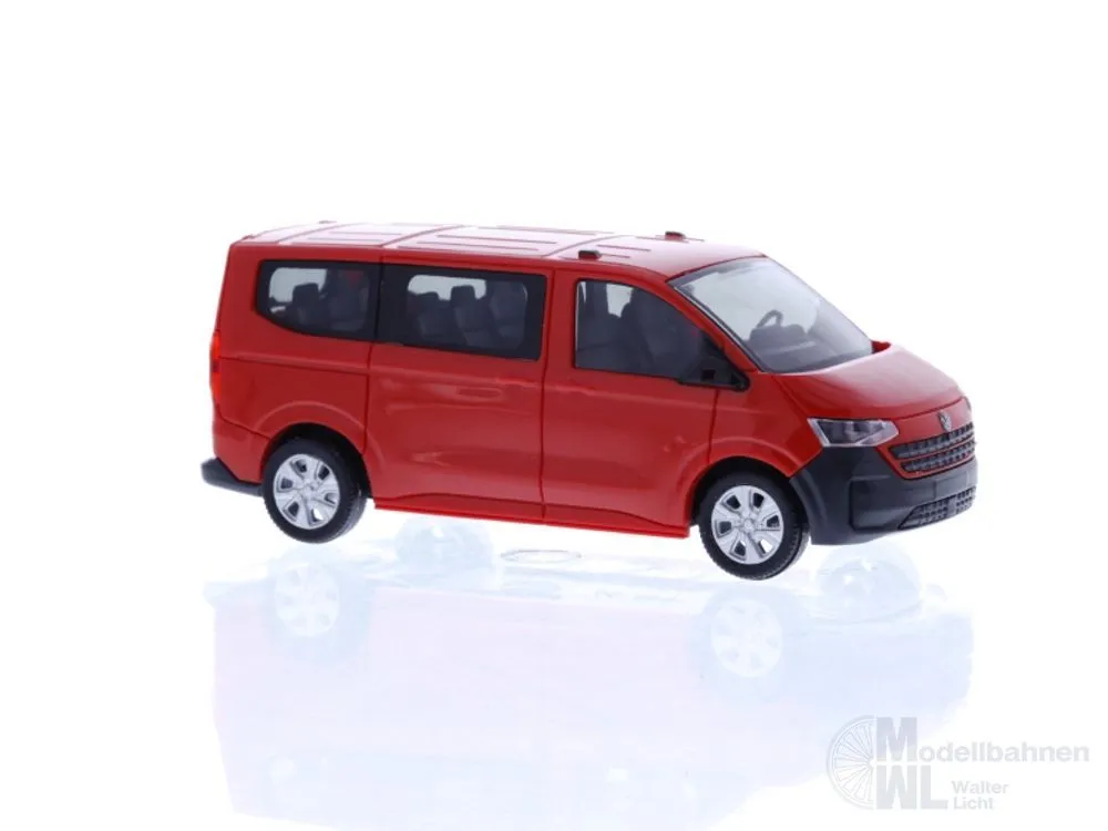 Rietze 11714 - Volkswagen Transporter T7 Bus KR FD intensive red H0 1:87