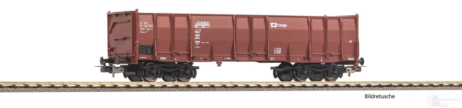 Piko 98553E4 - Hochbordwagen Eaos CD Cargo Ep.VI braun 4.Betr.Nr. H0/GL