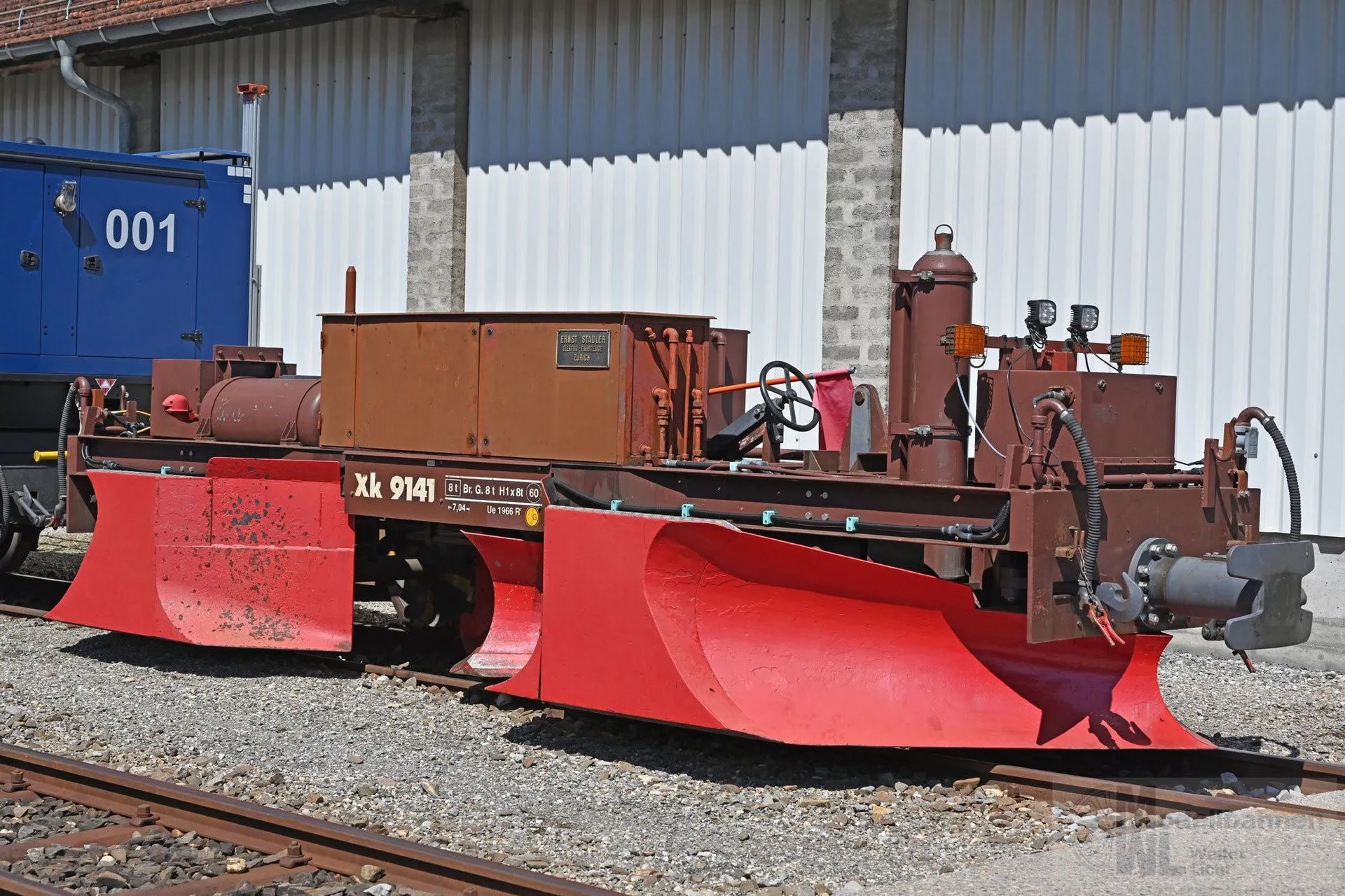 Bemo 2299141 - Spurpflug RhB Xk 9141 Schienenreinigung Metal-Collection H0m