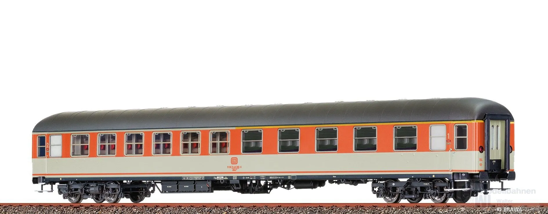 Brawa 58185 - Schnellzugwagen DB Ep.IV ABüm 223 H0/WS Innenbeleuchtung