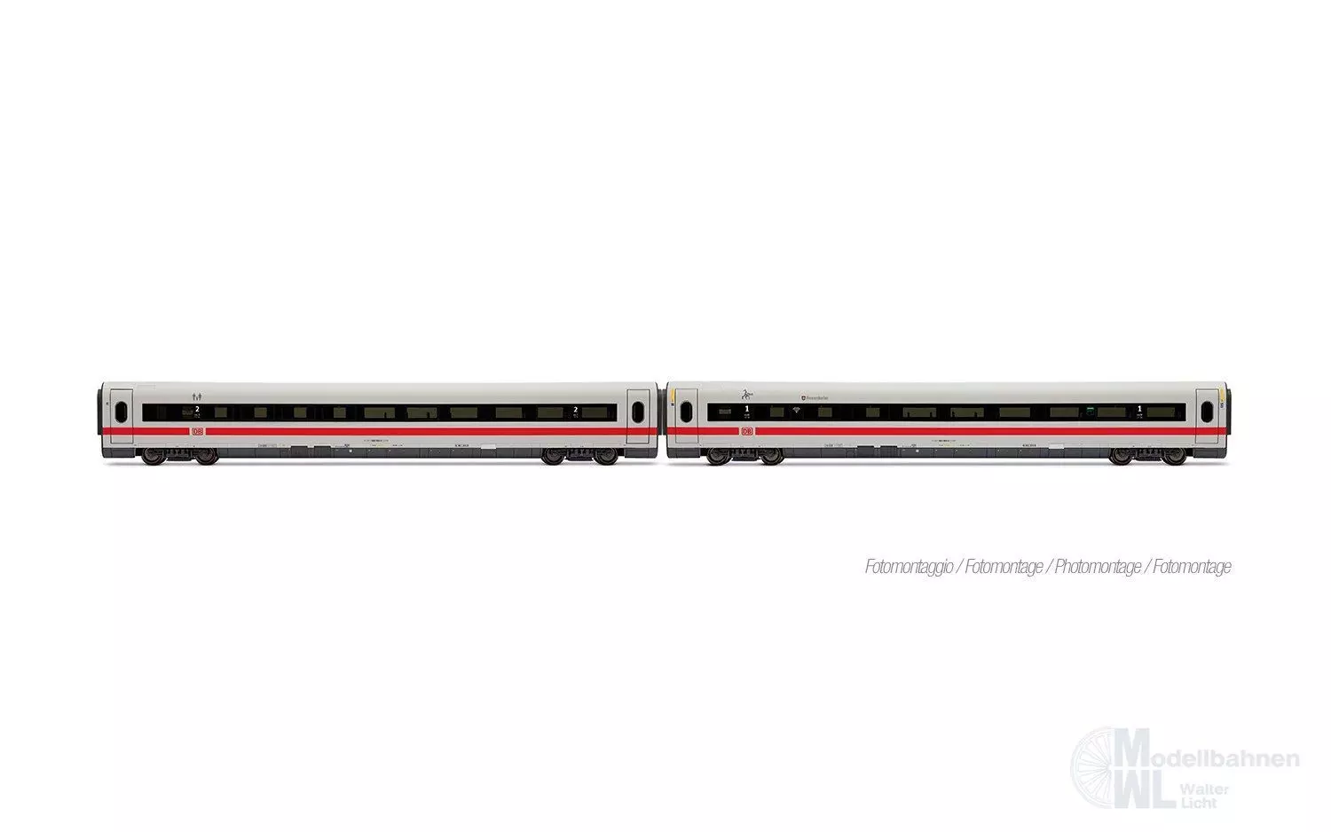 Lima 4685 - Ergänzungswagen Set ICE 1 DB Ep.VI Klimaschützer 2.tlg. H0/GL