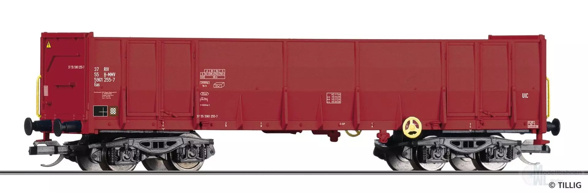 Tillig 95070 - Güterwagen offen Magyar Magánvasút Zrt. Ep.VI Typ Eas TT 1:120