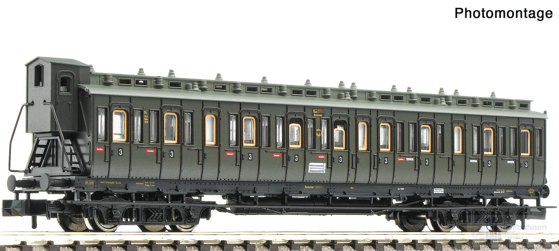 Fleischmann 6260102 - Abteilwagen DRG Ep.II 3.Kl. Bremserhaus N 1:160