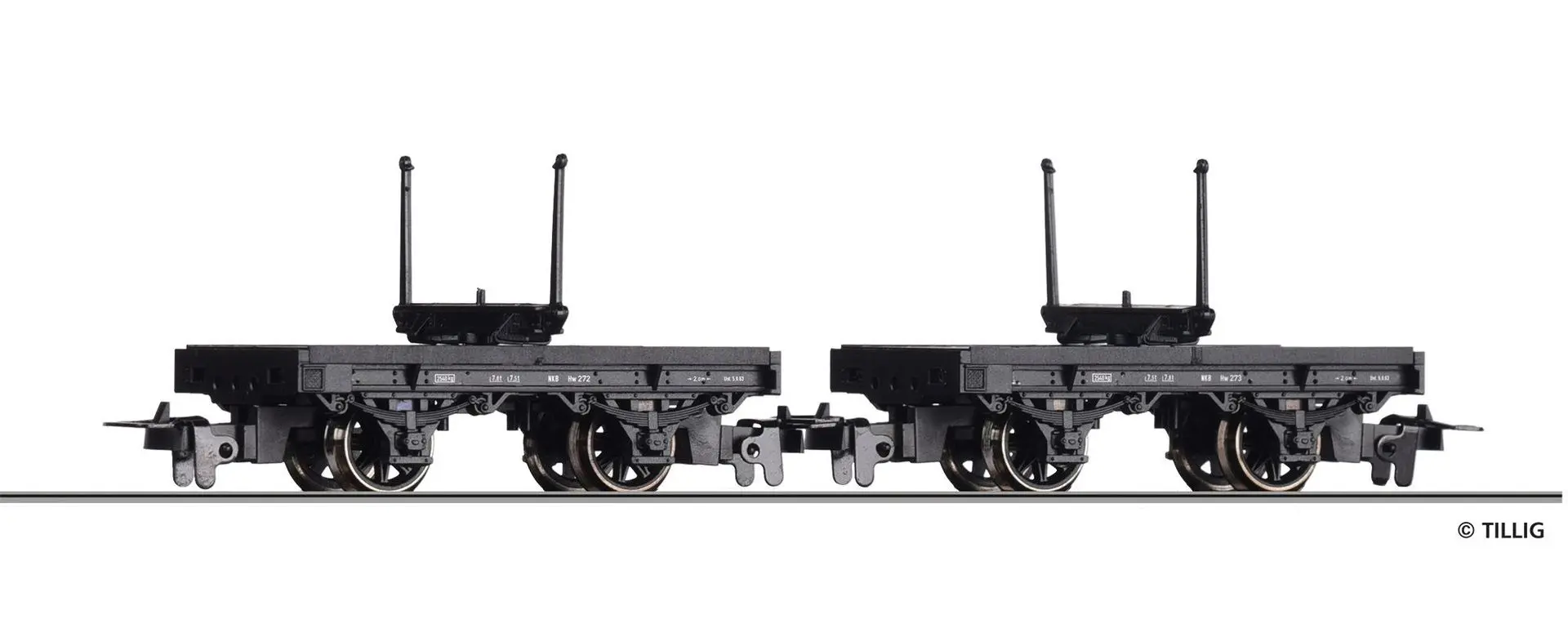 Tillig 15994 - Drehschemelwagen Paar NKB Ep.III H0m
