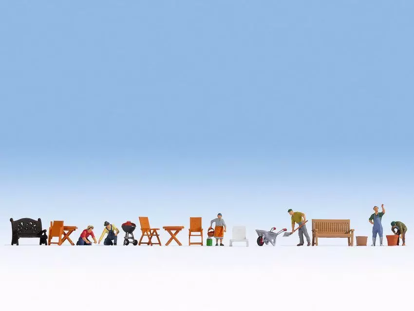 Noch 16215 - Figuren-Themenwelt Im Garten H0 1:87